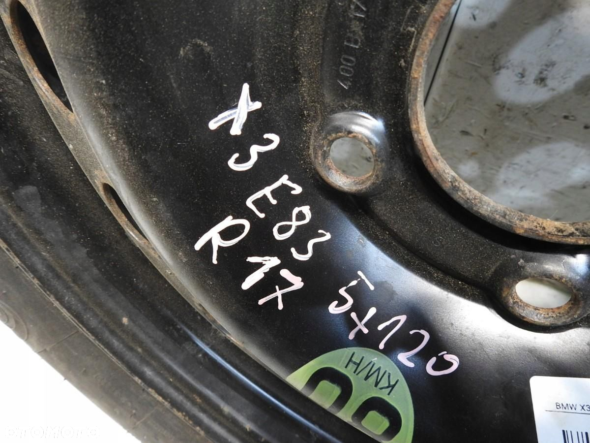 KOŁO ZAPASOWE DOJAZDOWE 135/90/R17 DOT 1906 BMW X3 E83 6758778 - 2