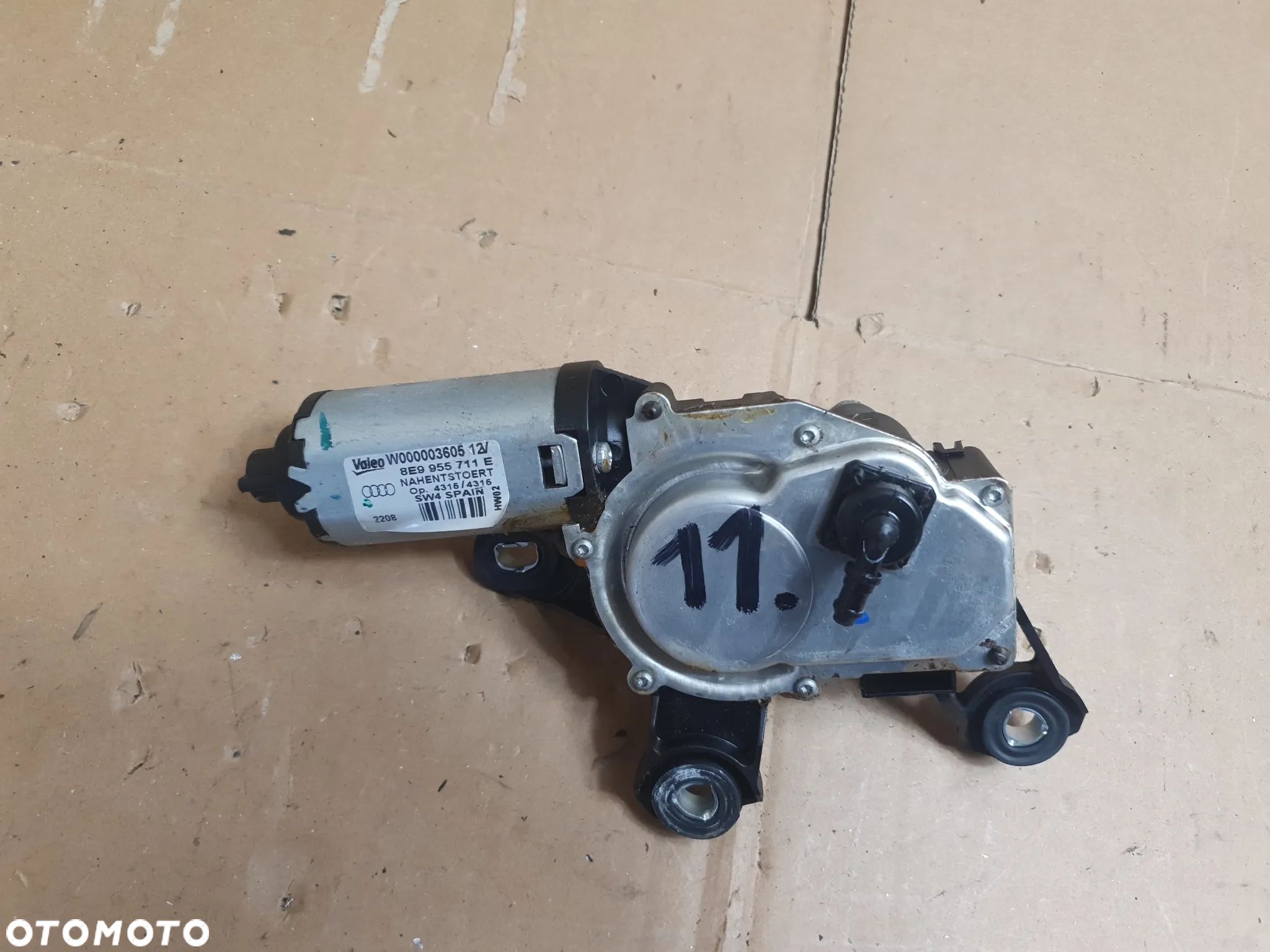SILNIK WYCIERACZEK TYŁ AUDI A3 8P 8E9955711E - 1