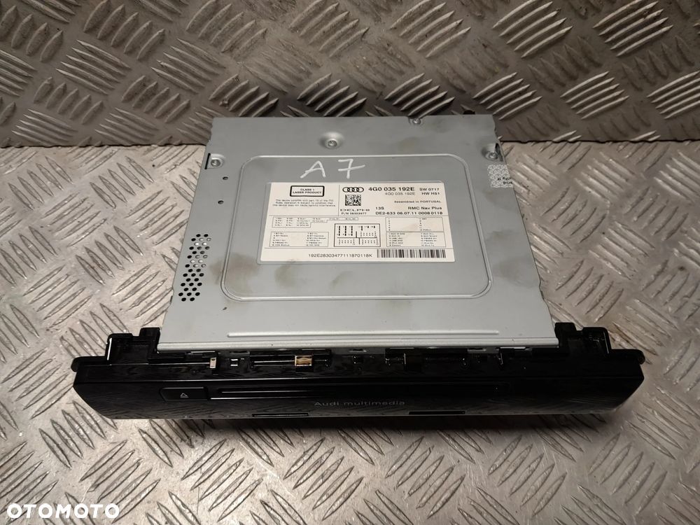 AUDI A7 CZYTNIK KART SSD MODUŁ MMI 4G0035192E - 4
