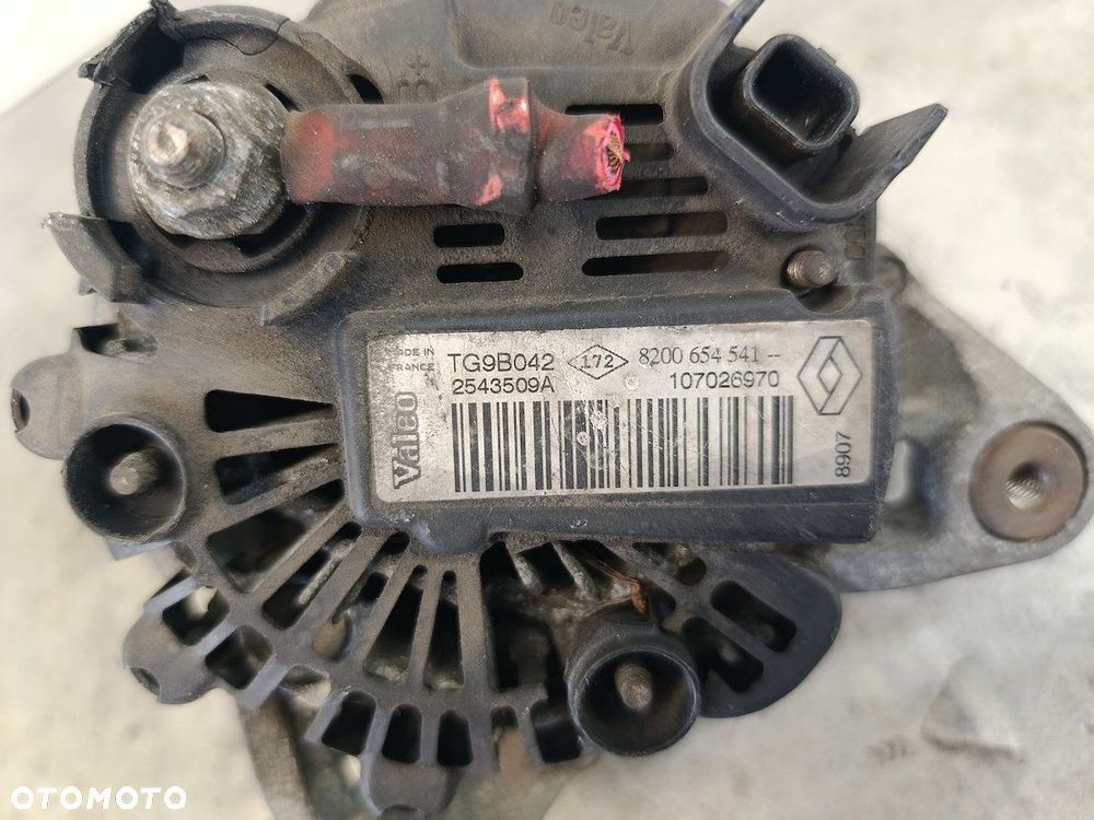 ALTERNATOR RENAULT CLIO III 8200654541 TG9B042  2543509A  VALEO 1.2 - 7