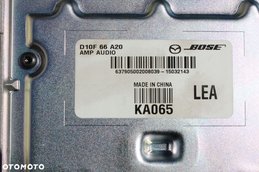 nagłośnienie bose wzmacniacz subwoofer głośniki wtyczki mazda cx-3 14-21 - 7