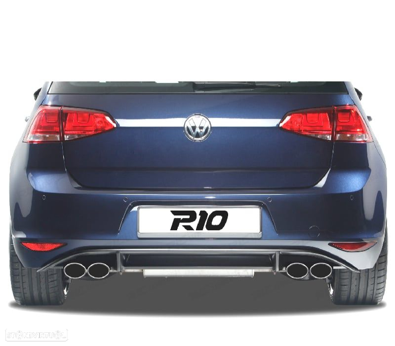 DIFUSOR VOLKSWAGEN VW GOLF 7 VII 12-17 LOOK R132 DUPLA SAIDA - 4