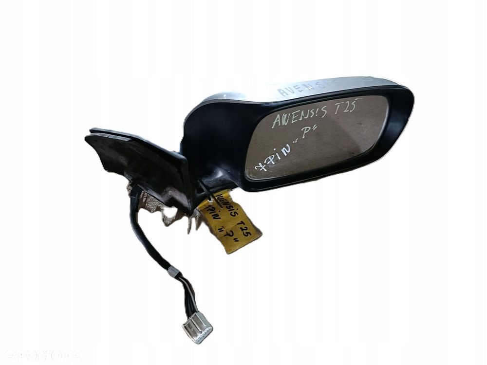 TOYOTA AVENSIS T25 03-09 r. LUSTERKO PRAWE ELEKTRYCZNE 7PIN lakier 1C0 - 4