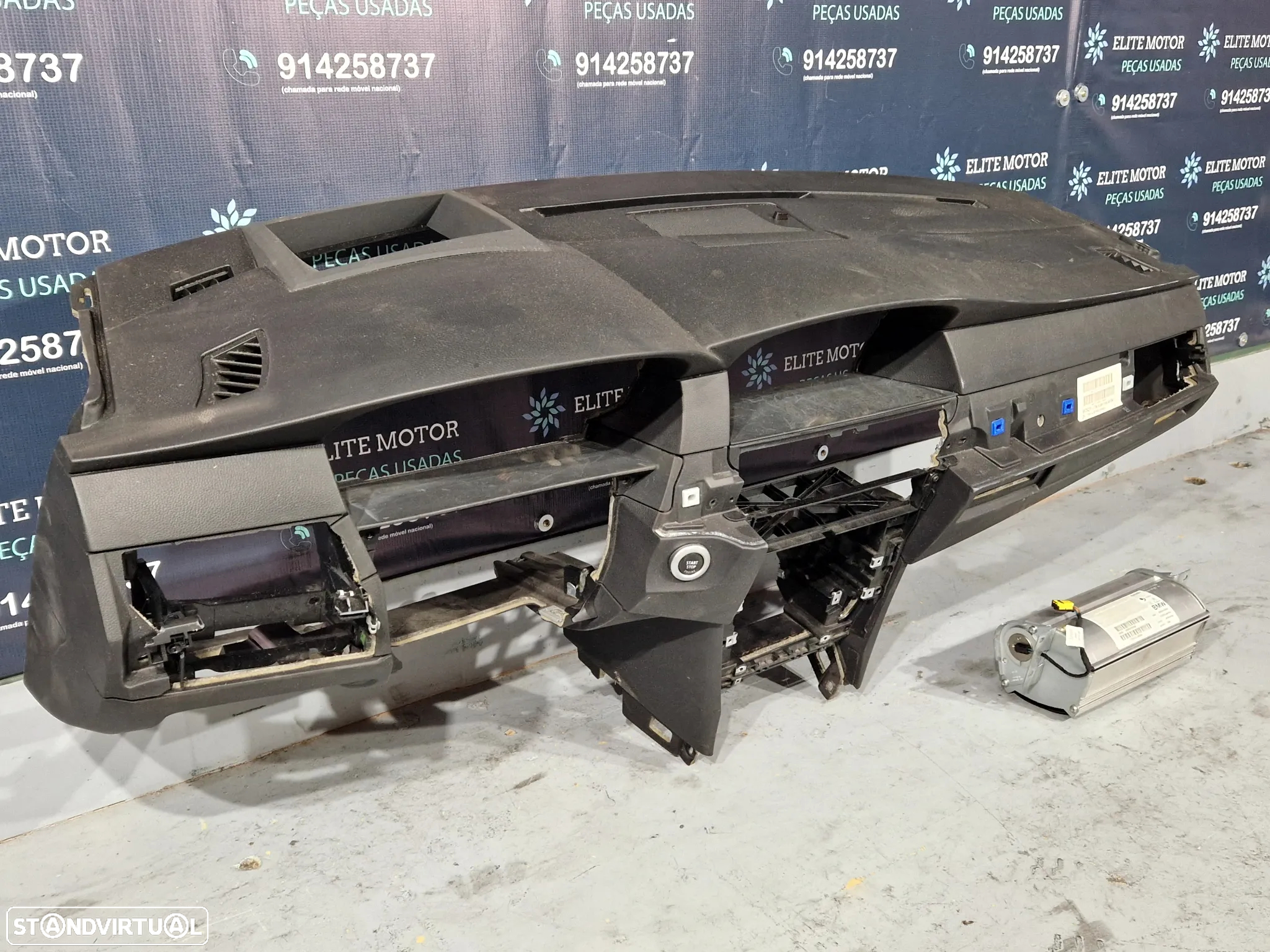 Tablier com airbag usado BMW SERIE 5 E60 E61 LCI CHAVE CARTÃO DISPLAY HEAD UP - 3
