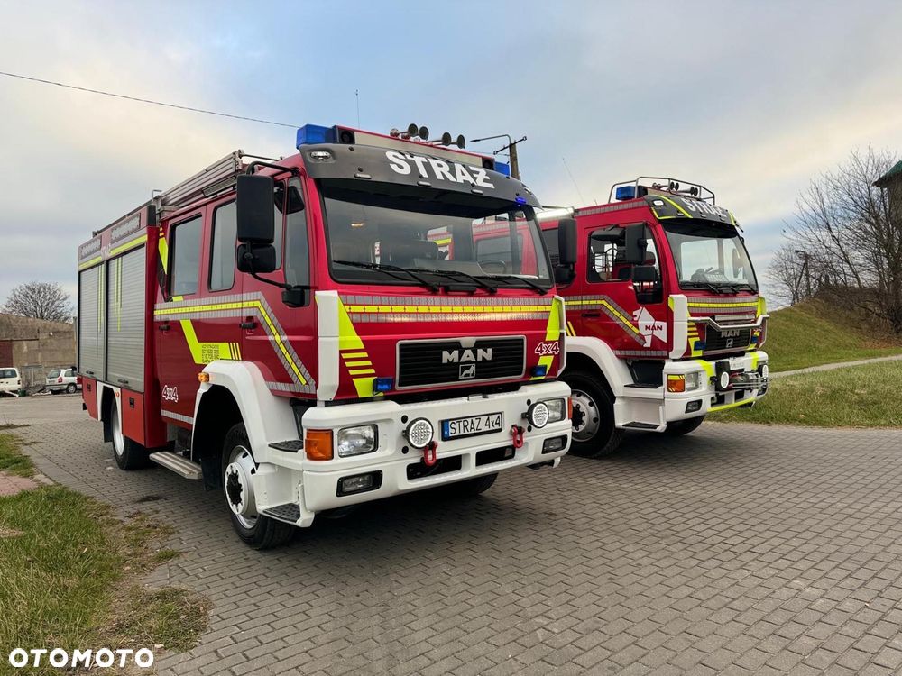 MAN MAN STRAŻ 4x4 WÓZ STRAŻACKI MAN 4x4 14.250 Blokady reduktory 3,2t wody pożarniczy CNBOP Gwarancja! - 35