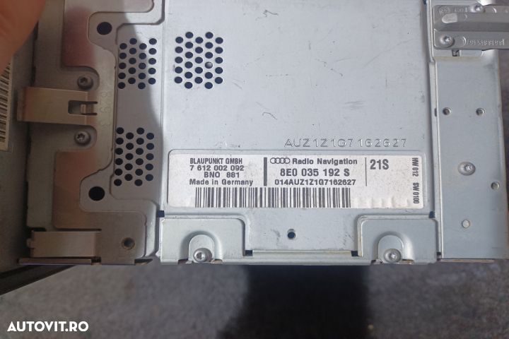 Radio cd 8E0035192S Navigatie Audi A4 B7 [2004 - 2008] Avant wagon 5- - 4