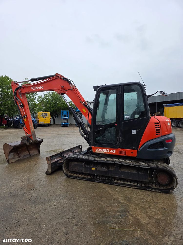 Kubota KX080-4 alpha excavator pe senile midiexcavator compact - 4