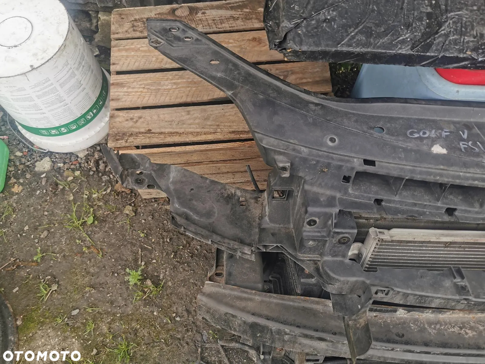 PAS PRZEDNI KOMPLETNY CHŁODNICE WIATRAKI VW GOLF V VI PLUS 1.4 1.6 2.0 FSi - 5