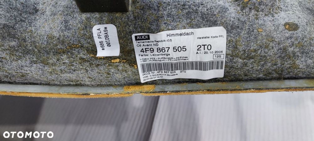 PODSUFITKA AUDI A6 C6 AVANT 4F9867505 2T0 LEINENBE - 6