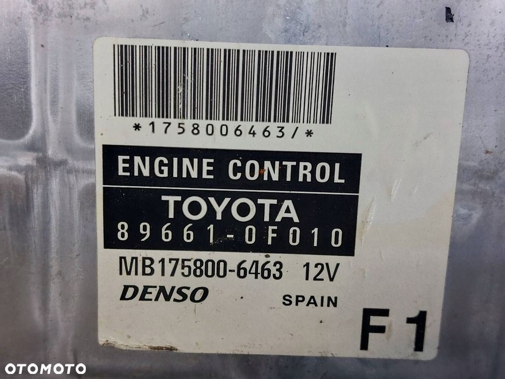 ZESTAW STARTOWY STACYJKA TOYOTA COROLLA VERSO II 2.0 D4D 89661-0F010 - 2