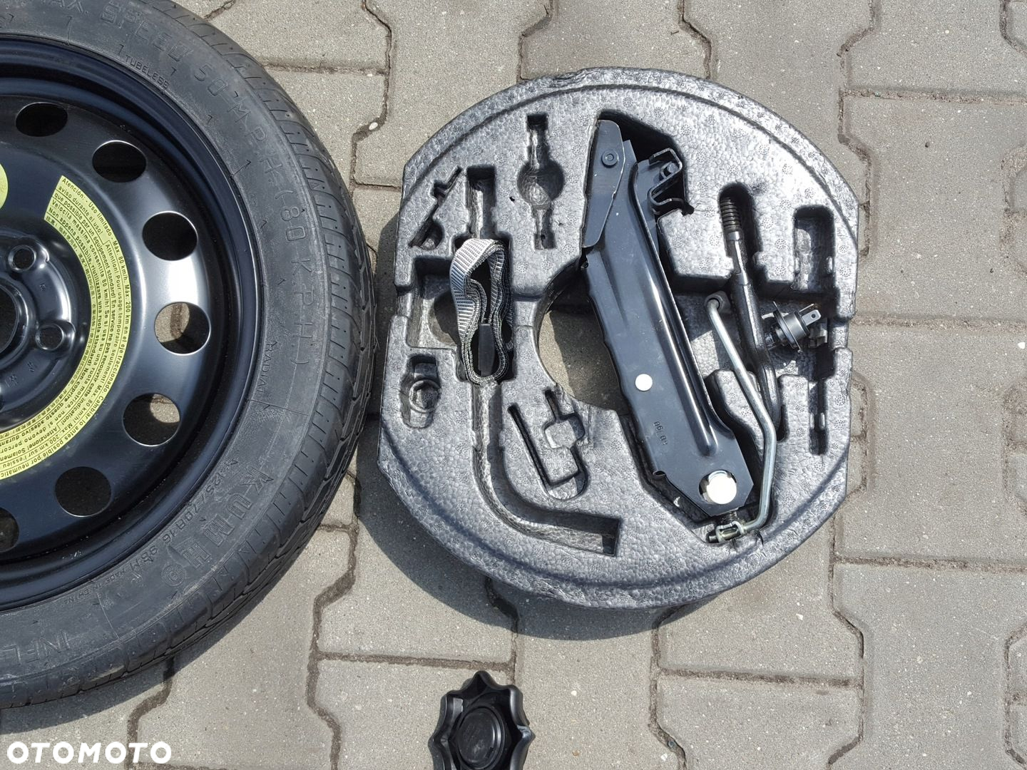 VW GOLF VI V TOURAN EOS KOŁO DOJAZDOWE 16 5X112 LEWAREK WKŁAD - 2