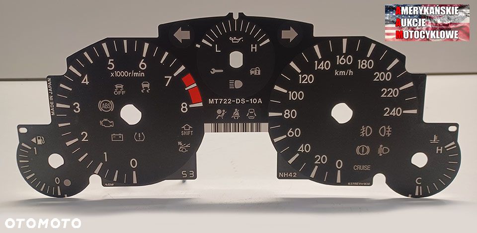 Mazda MX-5 NC 2015, oryginalne tarczki licznika