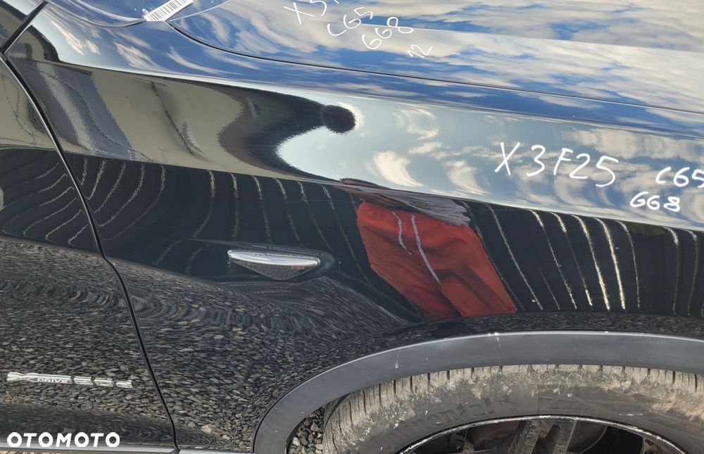 BŁOTNIK PRAWY PRZÓD PRZEDNI BMW X3 F25 X4 F26 668 SCHWARZ II C65 - 3