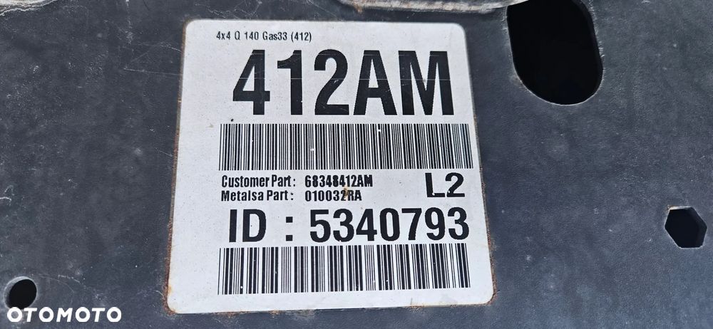 RAM 1500 V 5 2019- 4X4 5.7 HEMI QUAD CAB 1,5 Big Horn Rama samonośna Podwozie Poduszka ramy Osłona zbiornika Obudowa 52029964ac Przewód hamulcowy pompy ABS Instalacja ramy Wiązka kable Ucho Hak przedni Mocowanie 68323651AA 68323650AA - 14