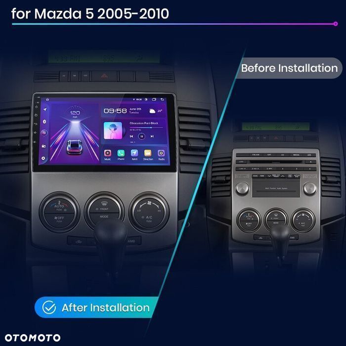 Mazda 5 2005-2010 – Radio Android 9" CarPlay - 4