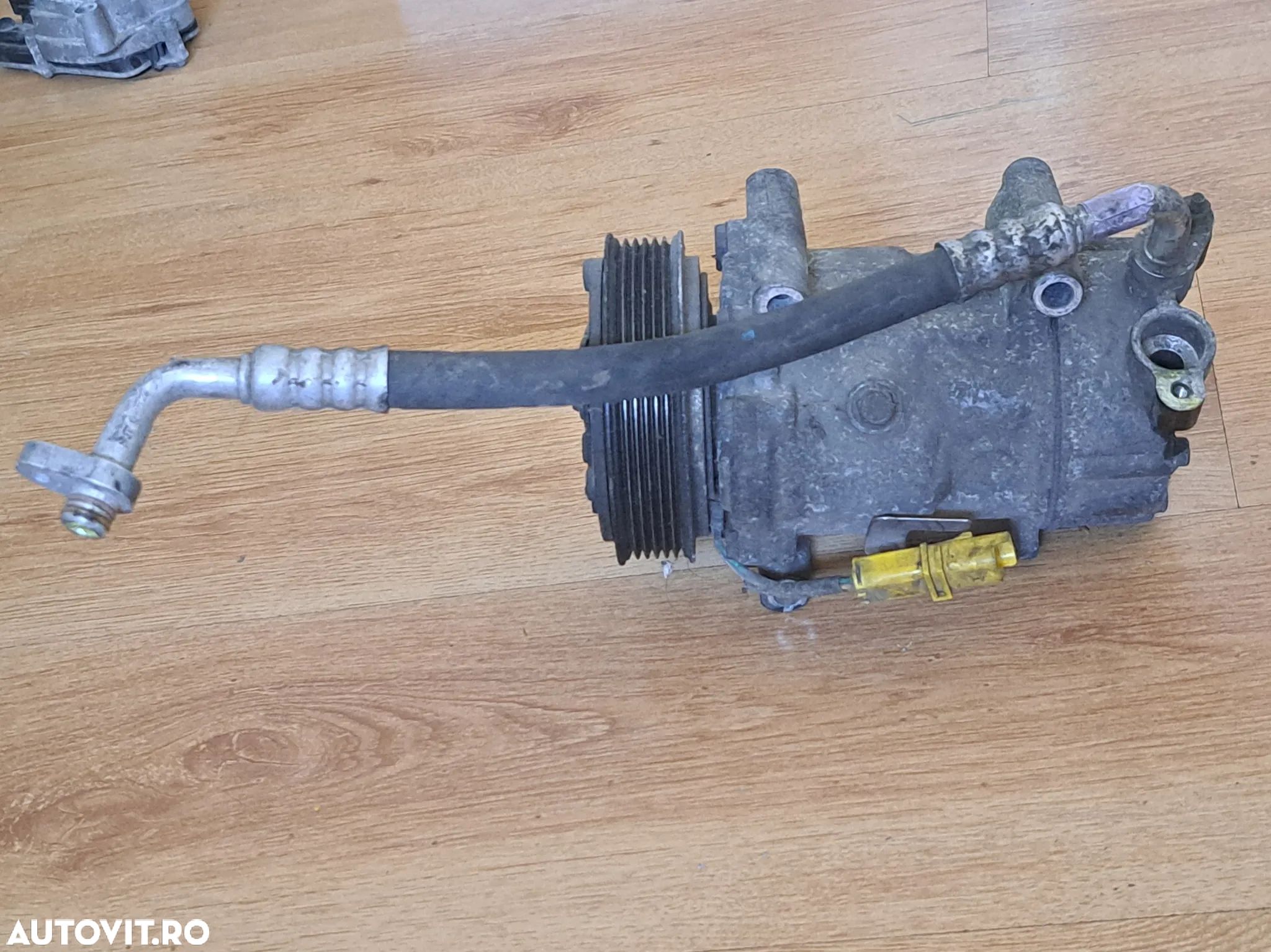Compresor clima ac aer conditionat original Sanden 6PK Citroen C2 C3 Berlingo Xsara Peugeot 206 206CC 307CC 406 807 Partner - 1
