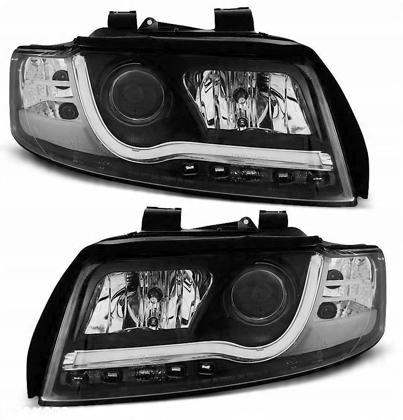 Reflektor kpl Day light tube led Audi a4 b6 8e 00- - 1