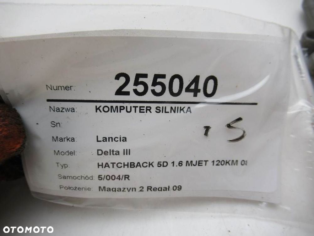 KOMPUTER SILNIKA  LANCIA DELTA III (844_) 2008 - 2014 1.6 D Multijet (844.AXC11, 844.AXC1A) 88 kW - 8
