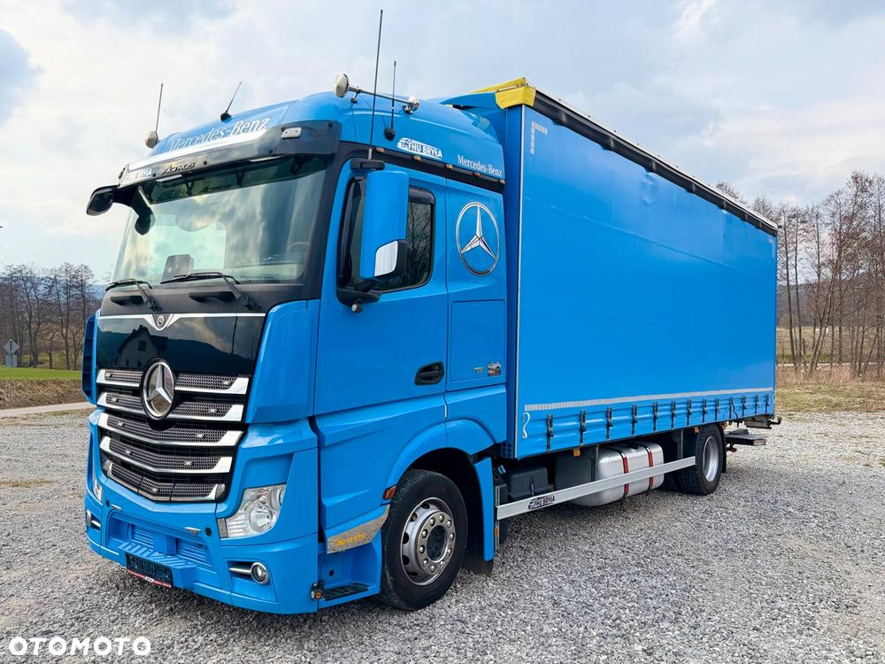 Mercedes-Benz ACTROS 1833 / FIRANKA/ WINDA / NOWY TACHOGRAF G2V2 / 19PALET / 8TON ŁADOWNOŚCI / AUTOMAT / DUŻY SILNIK  / SYPIALKA / SERWISOWANY / 2018 / JAK NOWY  / - 8