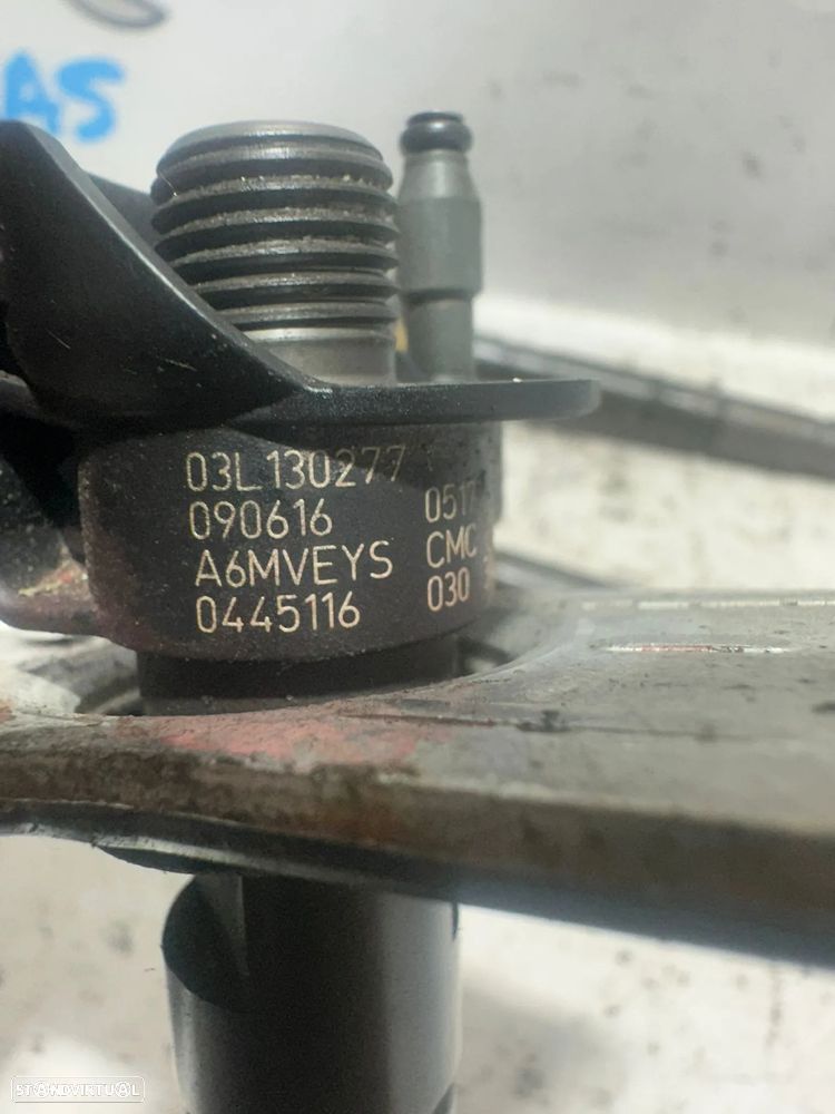 .Conjunto 4 Injectores Audi VW Volkswagen Seat Skoda CBA 2.0 TDI 143cv 03L130277 0445116030