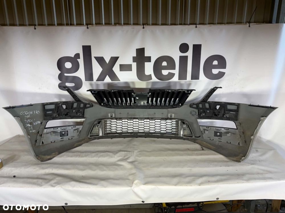 Skoda Octavia III Lift Zderzak Przód Przedni LF7A 4xPDC SPRYSK 5E0807221AA - 6