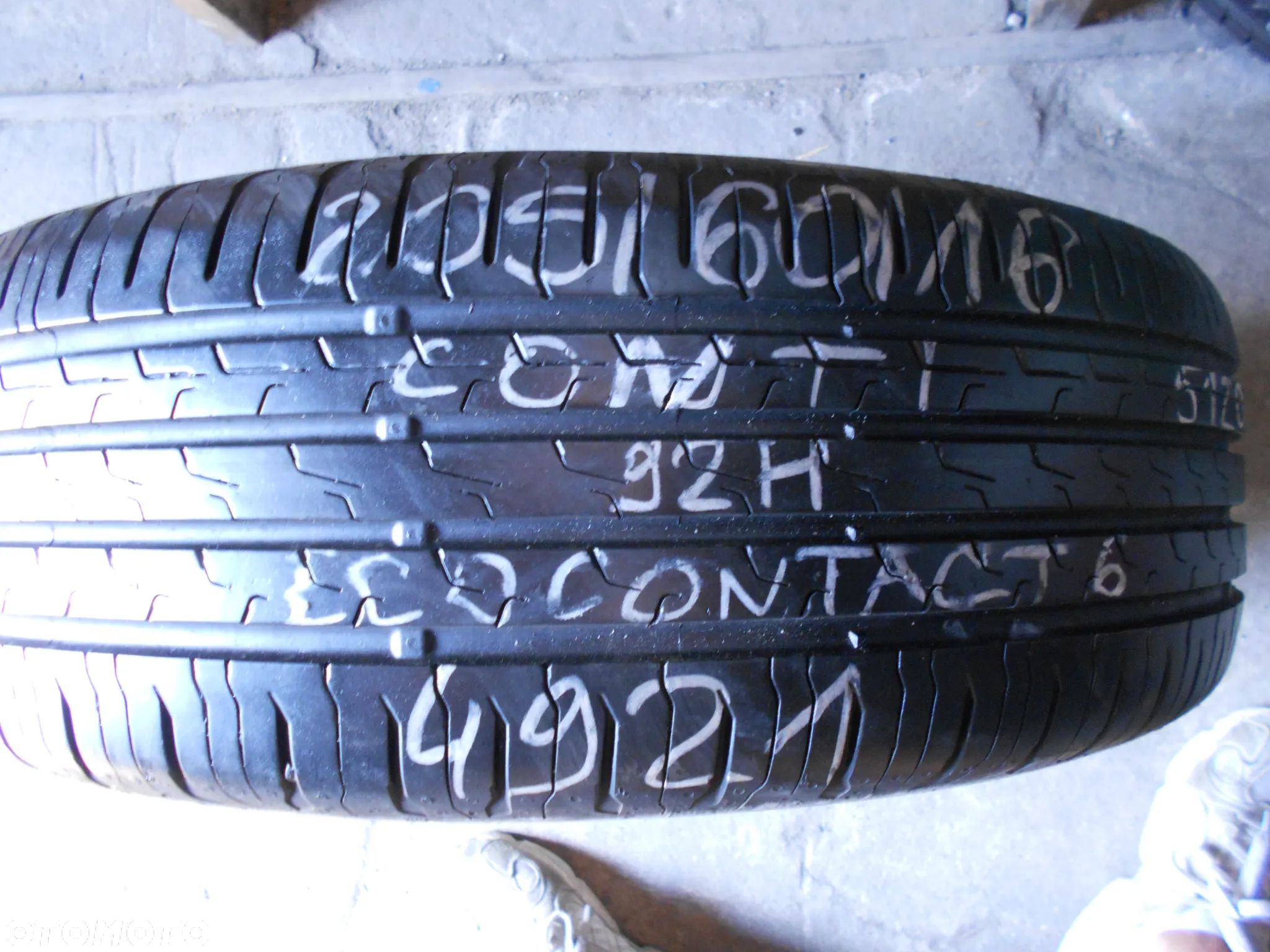 OPONA POJEDYNKA 205/60R16 CONTINENTAL PREMIUM CONTACT 6 DOT  4921 7.5MM - 1