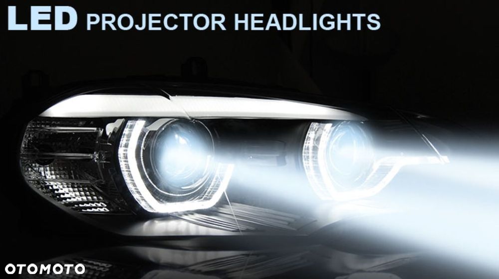 Reflektor Lampa kpl Led Xenon Black Bmw X5 e70 - 2