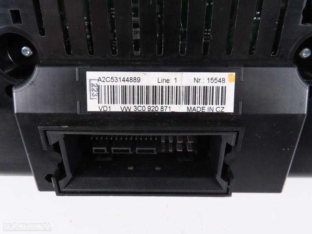 Conta-Quilómetros / Painel de Instrumentos / Quadrante Usado / Original VW PASSA... - 3