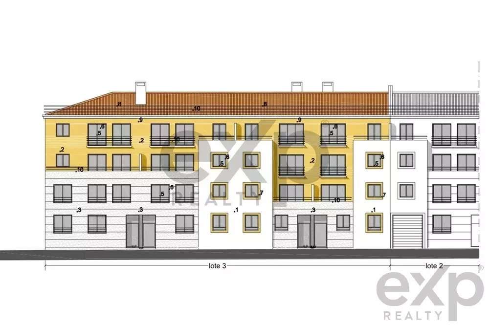 Lote com projecto aprovado 16 apartamentos -centro de Coruche - Grande imagem: 2/19