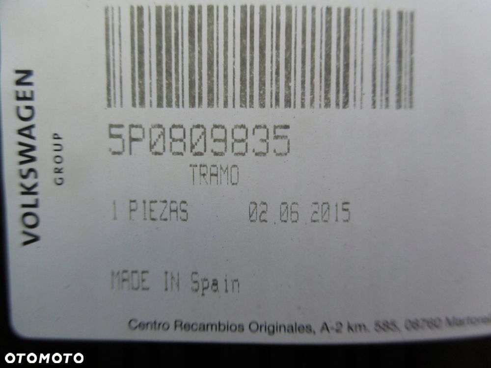 seat altea,toledo 5p0 - słupek, próg lewy oryginał - 5