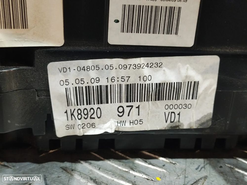 Quadrante / Conta Quilometros VW Scirocco 3 - 1K8920971 - 5