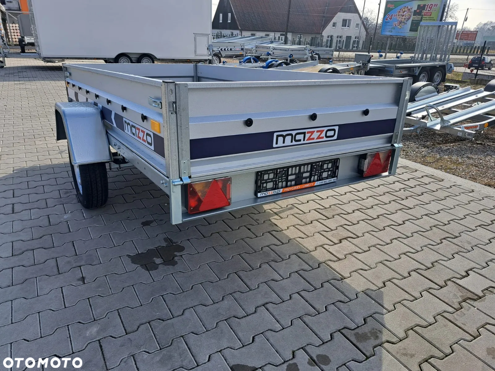 Niewiadów DOSTAWA! Przyczepka lekka wym. 263x132x35, BG7527YU UCHYLNA, resor i amortyzator! Otwierane i demontowalne burty przód/tył, kat.B - 6