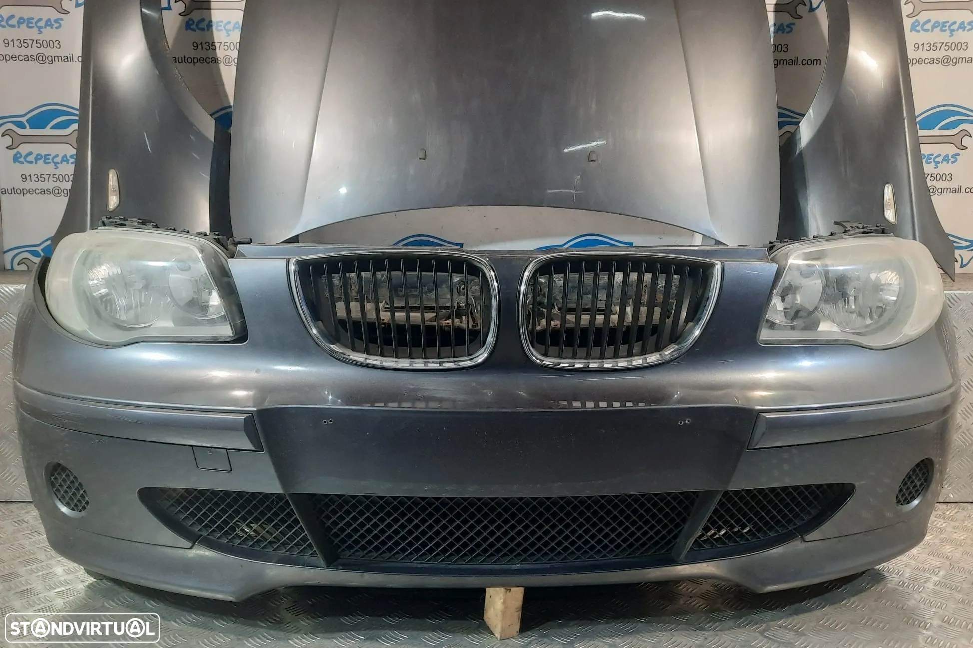 FRENTE COMPLETA BMW SERIE 1 E87 E81 PRE LCI PRE-LCI CAPOT PARACHOQUES GUARDA-LAMAS OTICAS RADIADOR VENTILADOR FRENTE FIBRA REFORÇO - 3