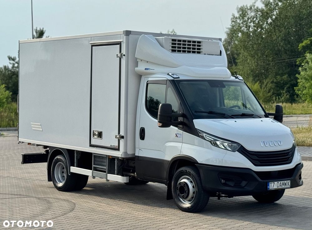 Iveco Daily‼️72C18‼️2021r 3.0 HI-MATIC Chłodnia/Mroźnia zakres -32C THERMO KING V-500 MAX Źródło Zasilania 400V Grube Ściany/Podłoga Przegroda komorowa‼️ Full LED na bliźniaku Salon Polska DMC7200kg - 2