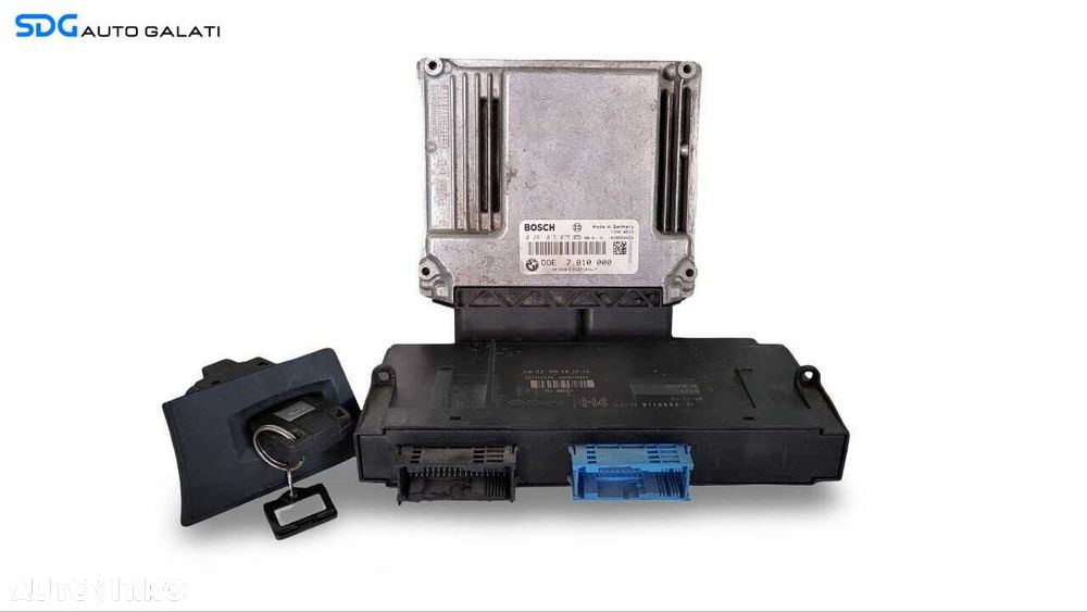 Kit Pornire ECU Calculator Motor Cititor Blocator Chei Cheie Imobilizator BMW Seria 3 E90 E91 2.0 Diesel N47 2004 - 2011 Cod 7810000 0281015075 9176886 [LS0019] [LS0020] - 1