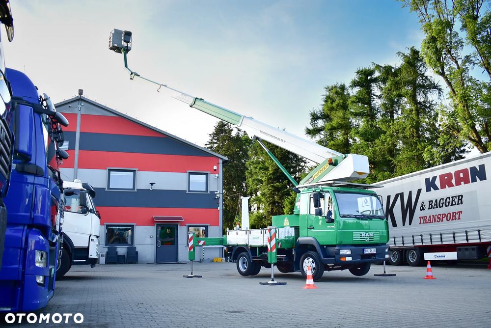 MAN LE 8.180 Zwyżka 28m. / Palfinger Bison TKA 28/ Podnośnik koszowy/ Arbeitsbühne/ Hubsteiger/ Hebebühne  / Sprowadzony z Niemiec ! - 1