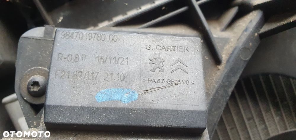 Pas przedni chłodnice wentylator Peugeot 2008 II 1.5 HDI 9823718480 - 13