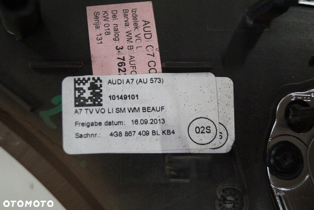 AUDI A7 4G KOMPLET LISTWY DEKORY KB4 DREWNO BEAUFORT - 2