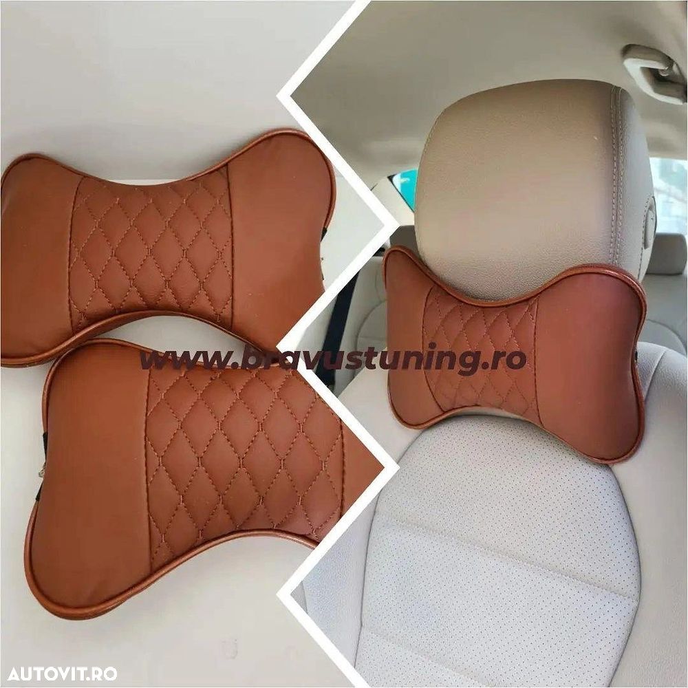 Perne tetiera auto 2 buc/set Piele Ecologica - 1