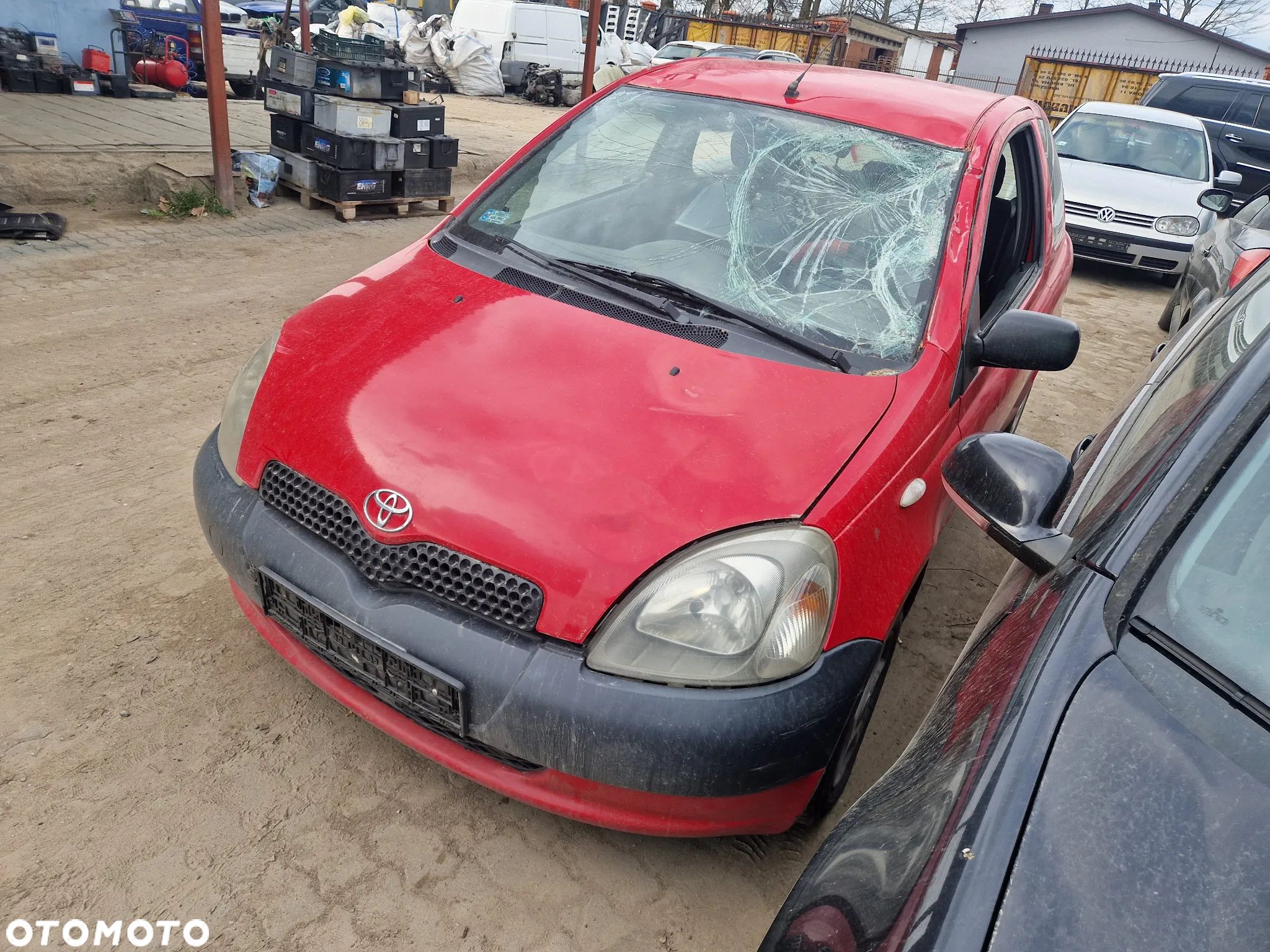 toyota yaris I silnik 10. 1sz-fe skrzynia sanki belka przód tył wahacz zacisk zwrotnica maglownica - 1