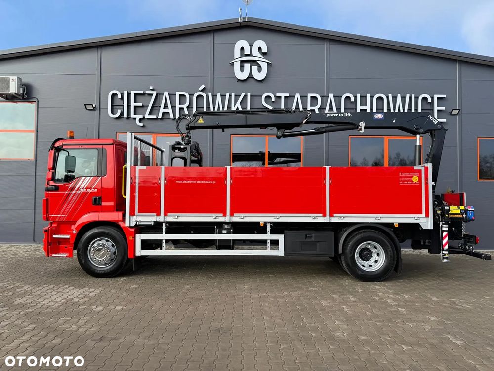 MAN TGM 18.250 // E6 // org. 92000km !!! // 4x2 // manual // skrzynia + HDS HMF z pilotem // TGS TGX TGL budowlanka żuraw dzwig kran crane - 8