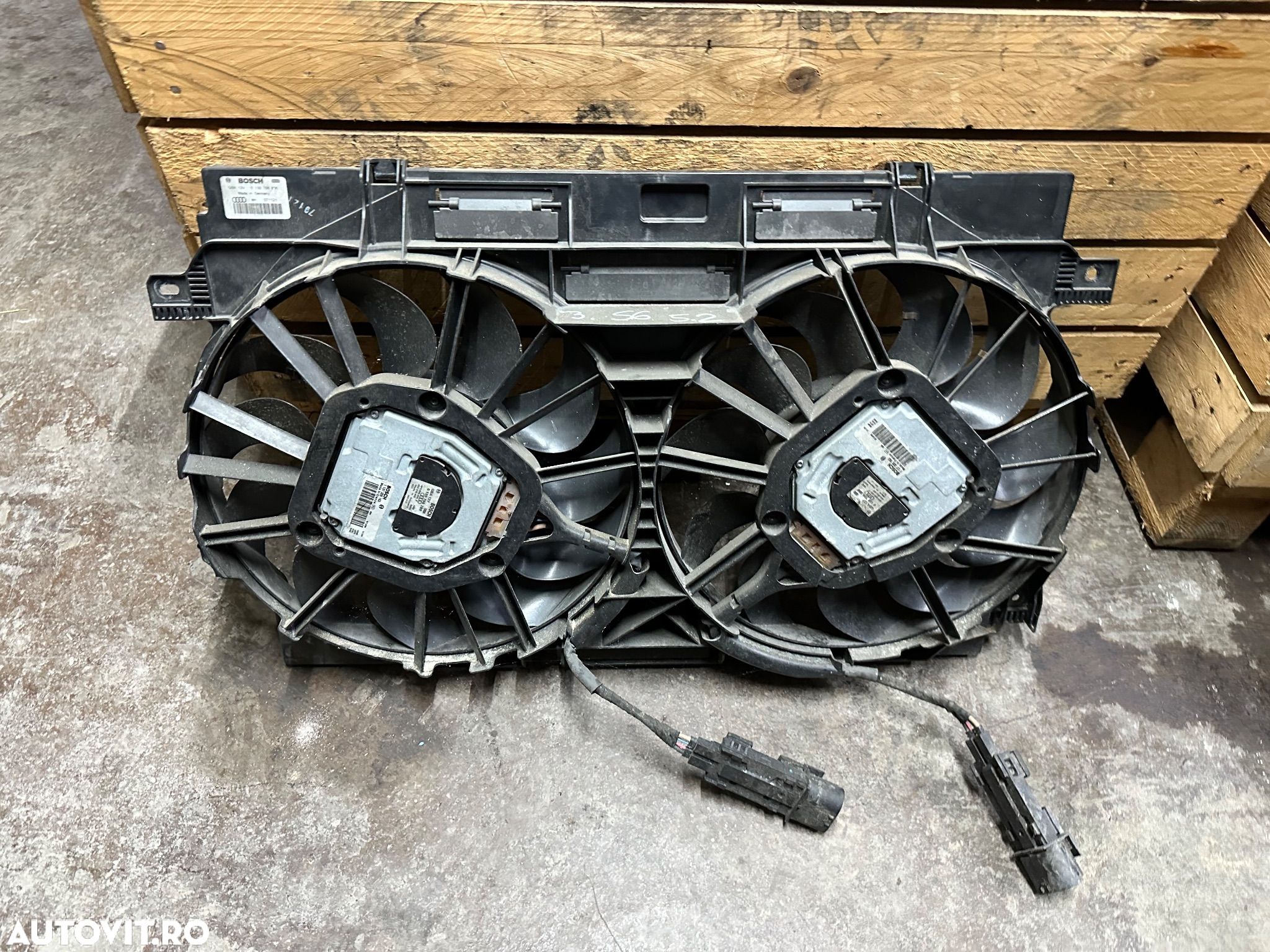 Electro ventilatoare,ventilator radiatoare AUDI S6 A6 C6 an 2008 motor 5.2 benzina - 1