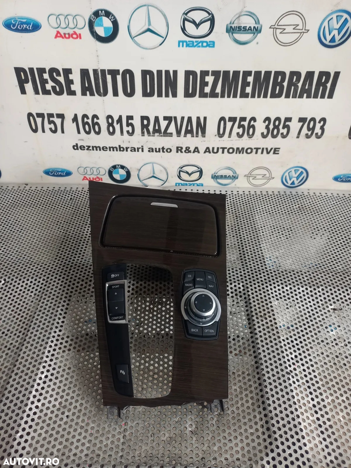 Ornament Trim Consola Centrala Cu Scrumiera Bmw Seria 7 F01 F02 F03 F04 Volan Stanga Dezmembrez - 5