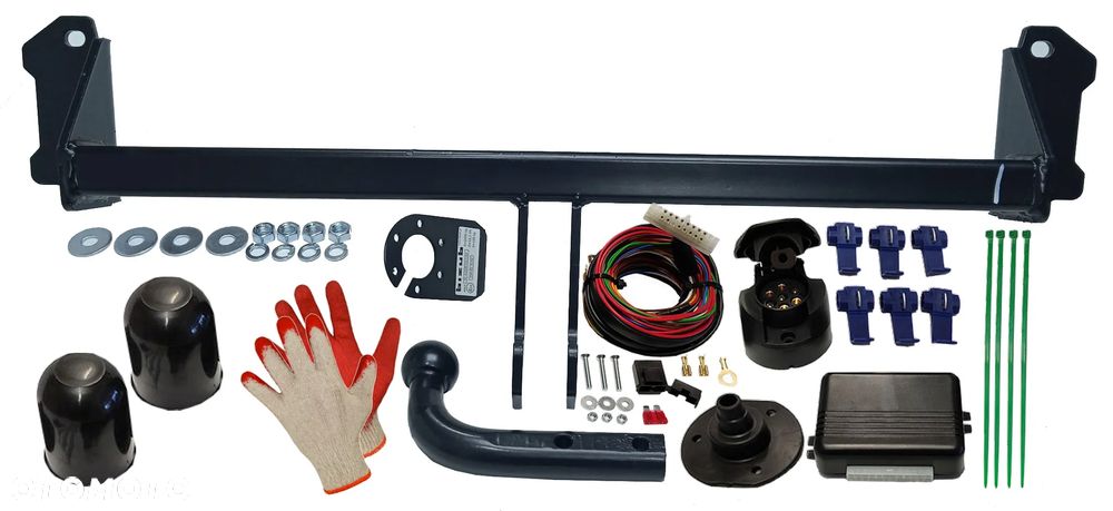 KOMPLETNY HAK HOLOWNICZY Z KULA ODKRĘCANĄ+MODUŁ +WIĄZKA+KAPTURKI GRATIS BMW X4 F26 2014-2017 - 2