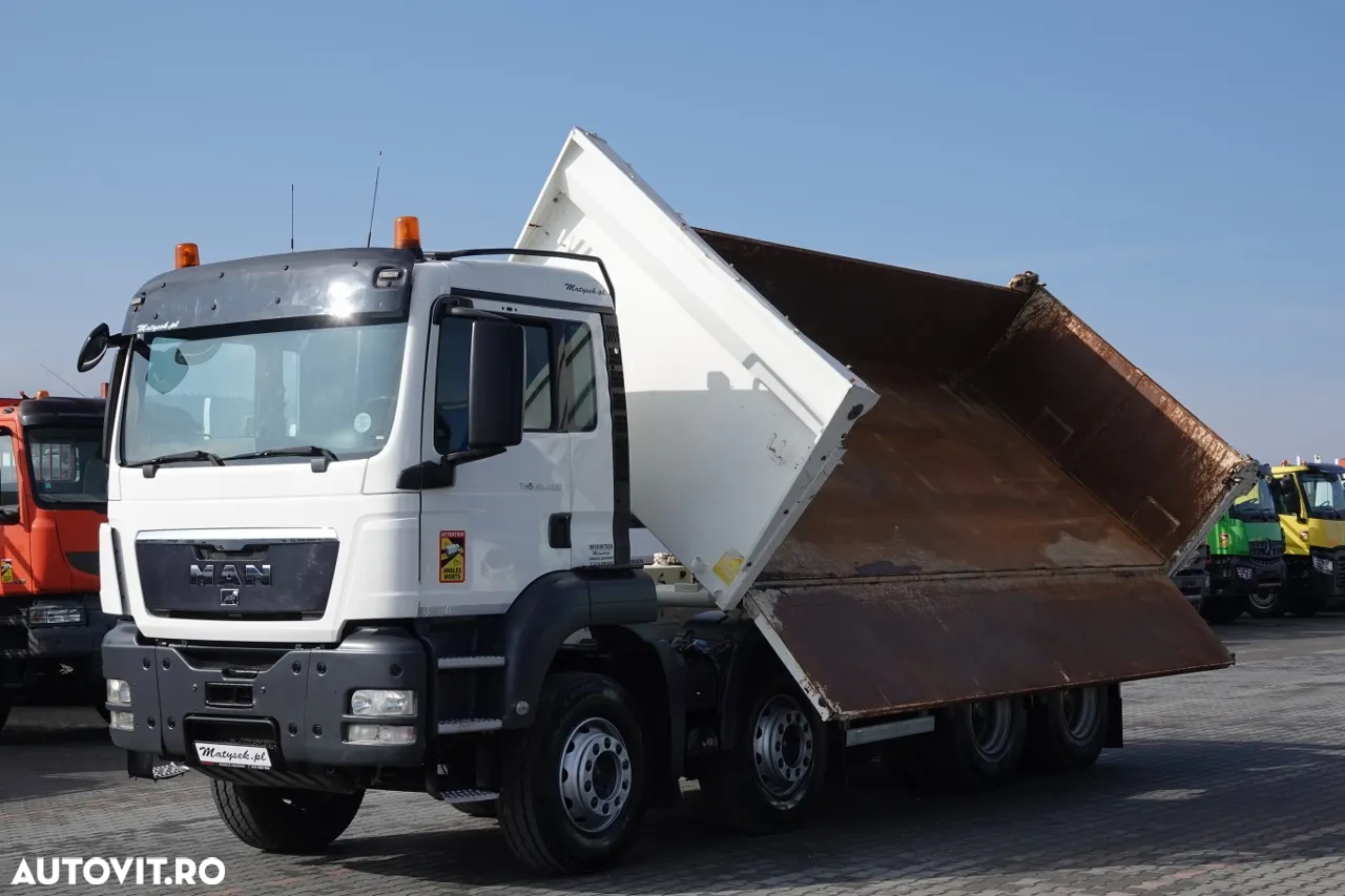 MAN TGS 35.400 / 8x4 / BASCULANTE / BORDMATIC / HYDROBOARD / ANVELOPE 100% - 5