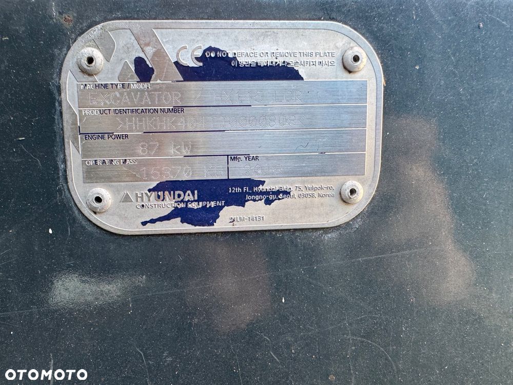 Hyundai Hx145lcr - 11