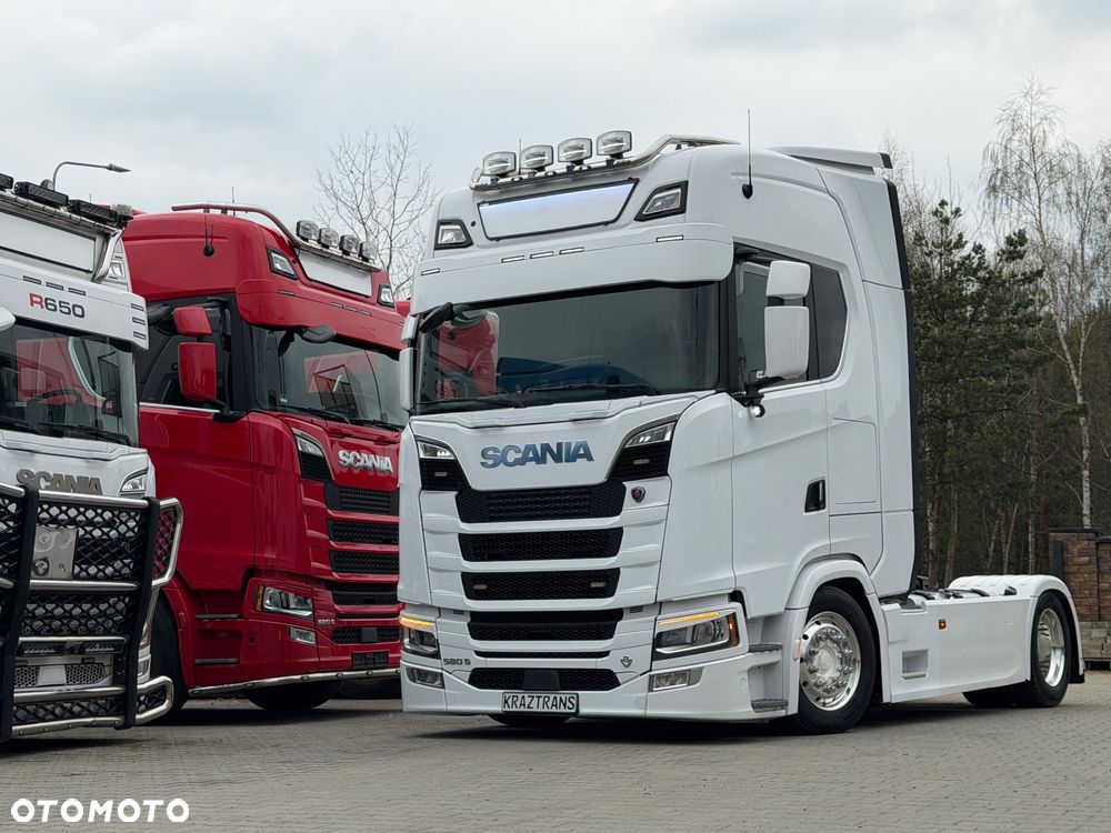 Scania 580S scania z Niemiec v8 mega low deck idealny stan 2021 pełna opcja bez egr - 4