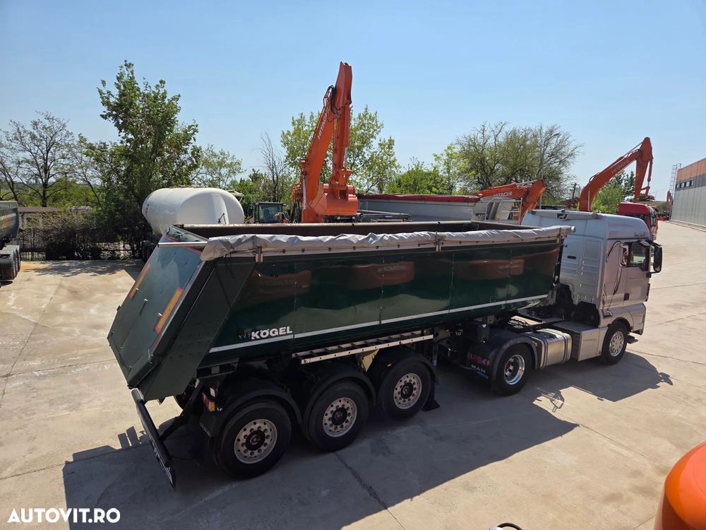 Kögel 28mc, 2019, axe SAF, axa liftabila, frane disc, rulata in GERMANIA, scena vizitare, prelata, janta aluminiu doar 6,6t, picioare sprijin, cilindry Hyva, posibilitate leasing 3 ani, anv 70% bune-PROMOTIE 19.900 EUR+Tva - 14