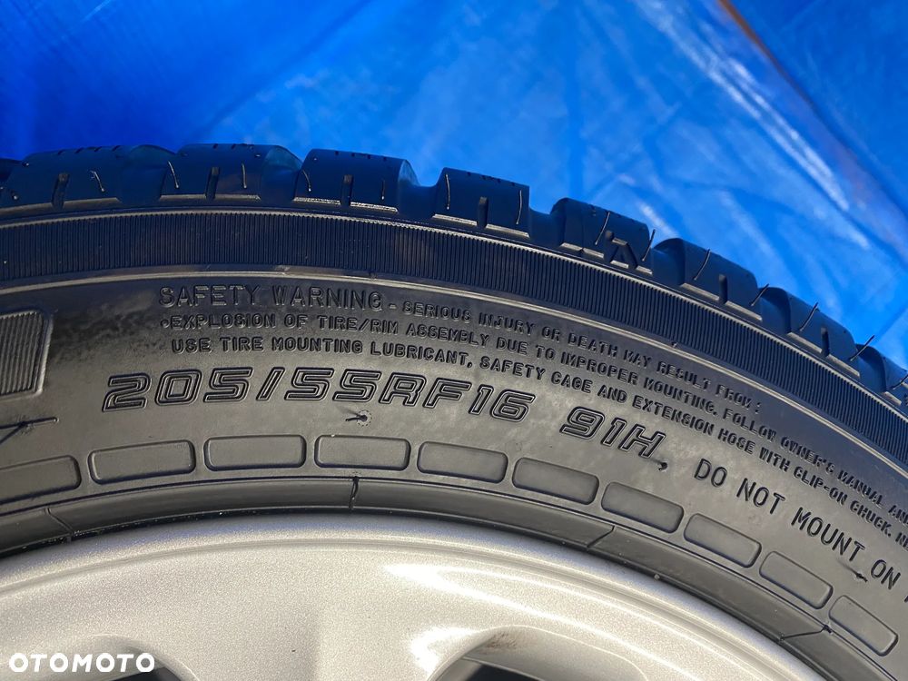 KOŁA KOŁO FELGA ALUMINIOWE ALUSY 6,5J 16" 5X120; 72,6mm ET42 OPONY FALKEN 7mm RUNFLAT BMW 1 SERIA E81 E87 3 SERIA E36 E46 E90 E91 ITP. - 9