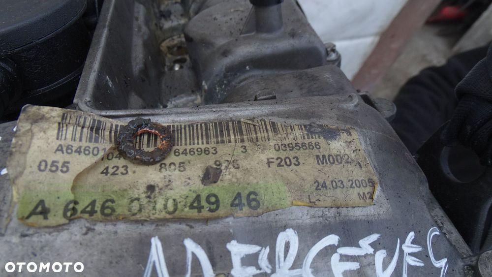 Silnik 2.2 CDI Mercedes W203 W209 C Klasa CLK 150KM 646963 A6460104946 - 9